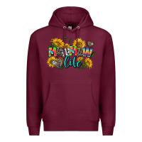 Burgundy mawmaw life Premium Hoodie - AdoDesignShop
