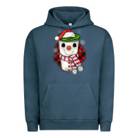 Pigment Midnight Navy Christmas snowman coffee Urban Hoodie - JahusDesignShop