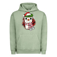 Pigment Oil Green Christmas snowman coffee Urban Hoodie - JahusDesignShop