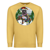 Antique Gold Pitbull And Farm Premium Sweatshirt - RanaPortraitStore