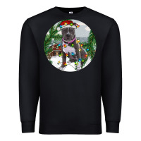 Black Pitbull And Farm Premium Sweatshirt - RanaPortraitStore