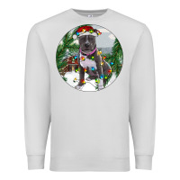 Dove Grey Pitbull And Farm Premium Sweatshirt - RanaPortraitStore