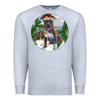 Heather Grey Pitbull And Farm Premium Sweatshirt - RanaPortraitStore