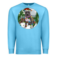 Ocean Blue Pitbull And Farm Premium Sweatshirt - RanaPortraitStore