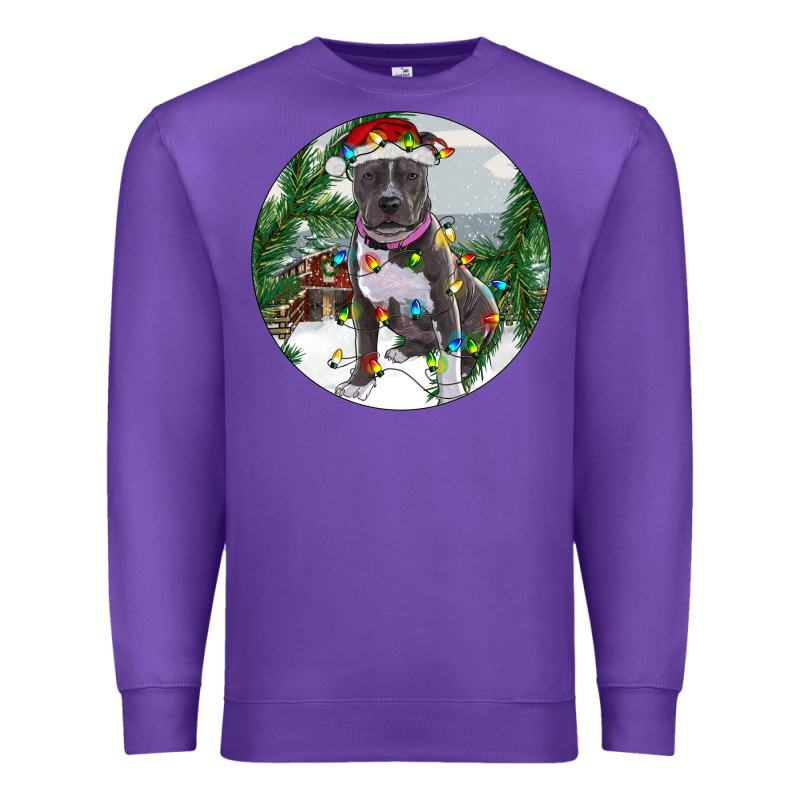 Pitbull And Farm Premium Sweatshirt by RanaPortraitStore | Teevron