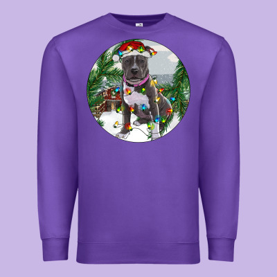 Premium Sweatshirt Pitbull And Farm