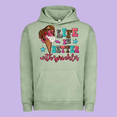 Life Is Better With Sprinkles Urban Hoodie Designed By Adodesignshop