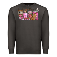 Smoke cat coffee cups Premium Sweatshirt - texasbilliewilder