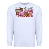 White cat coffee cups Premium Sweatshirt - texasbilliewilder