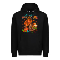 Black jusr a girl who loves fall  cowgirl Premium Hoodie - AdoDesignShop