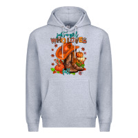 Heather Grey jusr a girl who loves fall  cowgirl Premium Hoodie - AdoDesignShop