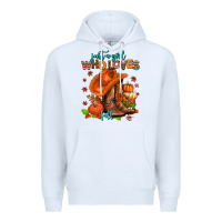 White jusr a girl who loves fall  cowgirl Premium Hoodie - AdoDesignShop