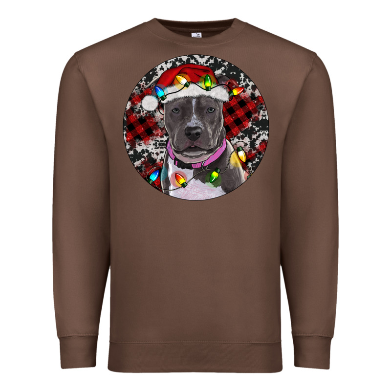 Pitbull And Buffalo Plaid Premium Sweatshirt by RanaPortraitStore | Teevron