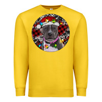 Lemon Pitbull And Buffalo Plaid Premium Sweatshirt - RanaPortraitStore