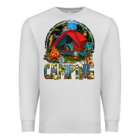 Dove Grey camping Premium Sweatshirt - texasbilliewilder