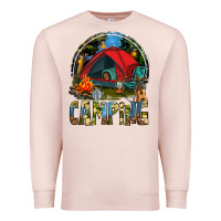 Pale Pink camping Premium Sweatshirt - texasbilliewilder