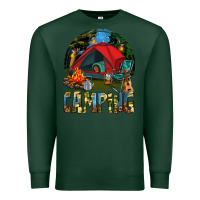 Sports Green camping Premium Sweatshirt - texasbilliewilder