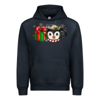 Navy Christmas penguin coffee Urban Hoodie - JahusDesignShop