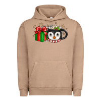 Pigment Burro Christmas penguin coffee Urban Hoodie - JahusDesignShop