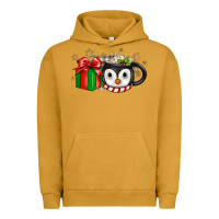 Pigment Peanut Butter Christmas penguin coffee Urban Hoodie - JahusDesignShop