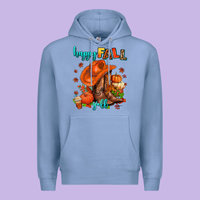 Happy Fall Y'all  Cowgirl Premium Hoodie Designed By Adodesignshop