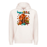 Pale Pink happy fall y'all  cowgirl Premium Hoodie - AdoDesignShop