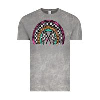 Cloud Rock race leopard rainbow Vintage Tee - Artiststas