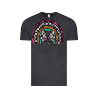 Vintage Black race leopard rainbow Vintage Tee - Artiststas