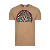 Vintage Coffee race leopard rainbow Vintage Tee - Artiststas