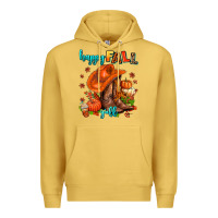 Antique Gold happy fall y'all  cowgirl Premium Hoodie - AdoDesignShop