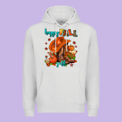 Happy Fall Y'all  Cowgirl Premium Hoodie Designed By Adodesignshop