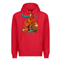Red happy fall y'all  cowgirl Premium Hoodie - AdoDesignShop