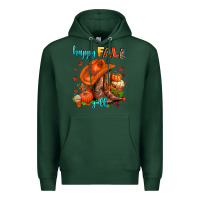 Sports Green happy fall y'all  cowgirl Premium Hoodie - AdoDesignShop