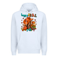 White happy fall y'all  cowgirl Premium Hoodie - AdoDesignShop