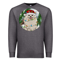 Charcoal Heather Pomeranian And Farm Premium Sweatshirt - RanaPortraitStore