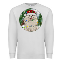 Dove Grey Pomeranian And Farm Premium Sweatshirt - RanaPortraitStore