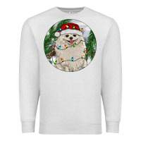 Oatmeal Heather Pomeranian And Farm Premium Sweatshirt - RanaPortraitStore