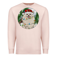 Pale Pink Pomeranian And Farm Premium Sweatshirt - RanaPortraitStore