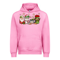 Fuchsia Pink Christmas coffee Urban Hoodie - JahusDesignShop