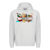Dove Grey costomized teachers name Premium Hoodie - AdoDesignShop