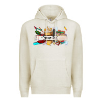 Oatmeal Heather costomized teachers name Premium Hoodie - AdoDesignShop