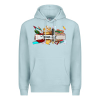 Blue Mist costomized teachers name Premium Hoodie - AdoDesignShop