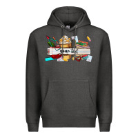 Charcoal Heather costomized teachers name Premium Hoodie - AdoDesignShop
