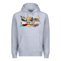 Heather Grey costomized teachers name Premium Hoodie - AdoDesignShop