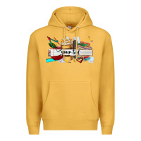 Mustard costomized teachers name Premium Hoodie - AdoDesignShop