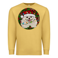 Antique Gold Christmas pomeranian Premium Sweatshirt - RanaPortraitStore