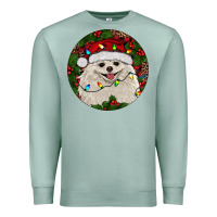 Seafoam Christmas pomeranian Premium Sweatshirt - RanaPortraitStore
