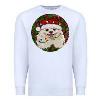 White Christmas pomeranian Premium Sweatshirt - RanaPortraitStore