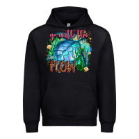 Black go with the flow Urban Hoodie - AdoDesignShop