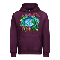 Mauve Wine go with the flow Urban Hoodie - AdoDesignShop